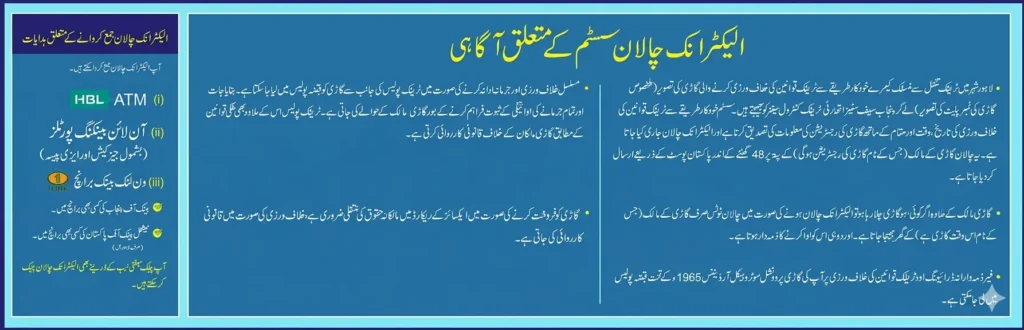 E Challan Check Pakistan — Verify Traffic Fines Online 3 e-challan check punjab